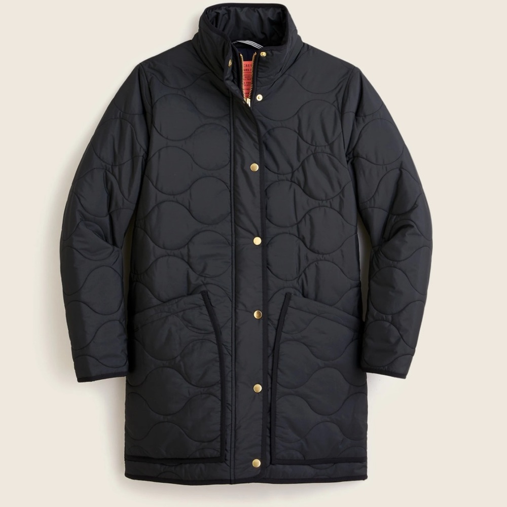 J. Crew Petite Cocoon Quilted Coat